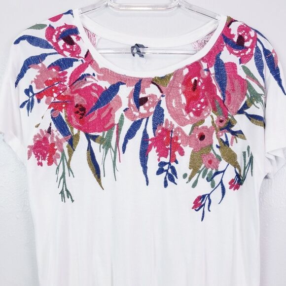 Anthropologie Cross Stitch Short Sleeve Top - Picture 2 of 6